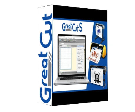 GreatCut-S v5 logo — professional vinyl cutting and contour cutting software.