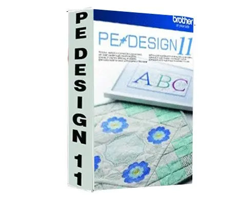 PE-Design 11 embroidery software interface — advanced Brother digitizing and stitch creation tool for embroidery design.