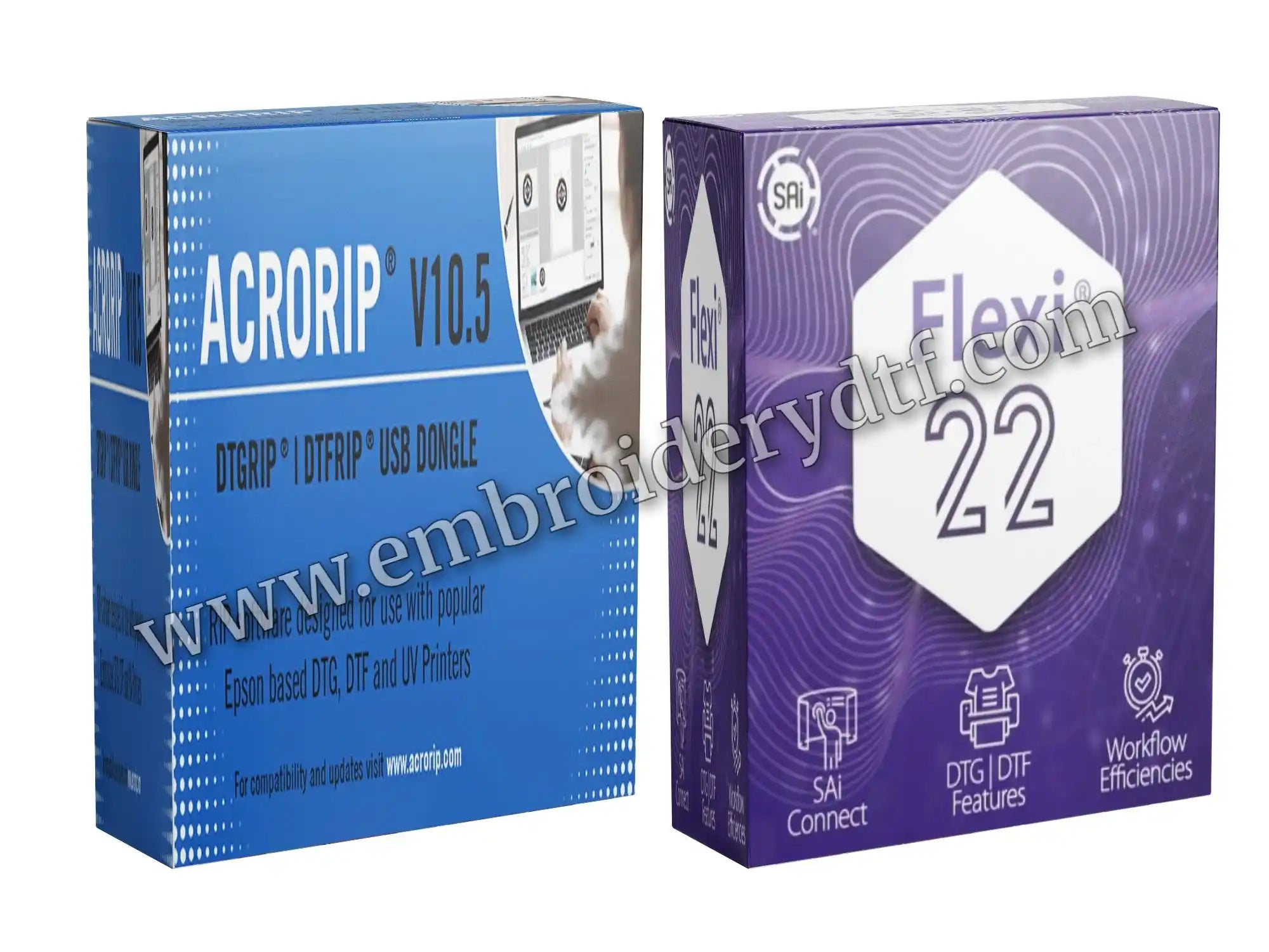 AcroRIP V10.5 SAi Flexi 22 DTF DTG Sign Making Software Bundle / AcroRIP V10.5 DTF DTG RIP software Epson compatible / SAi Flexi 22 design print cut sign making software