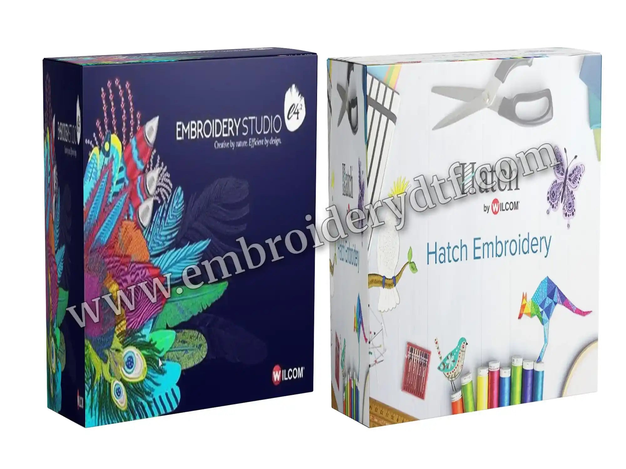 Pack Wilcom EmbroideryStudio E4.2 Hatch Embroidery 2 Professional Embroidery Software Bundle / Wilcom EmbroideryStudio E4.2 professional digitizing 200 fonts / Hatch Embroidery 2 auto-digitizing 3D TrueView Wilcom Main image