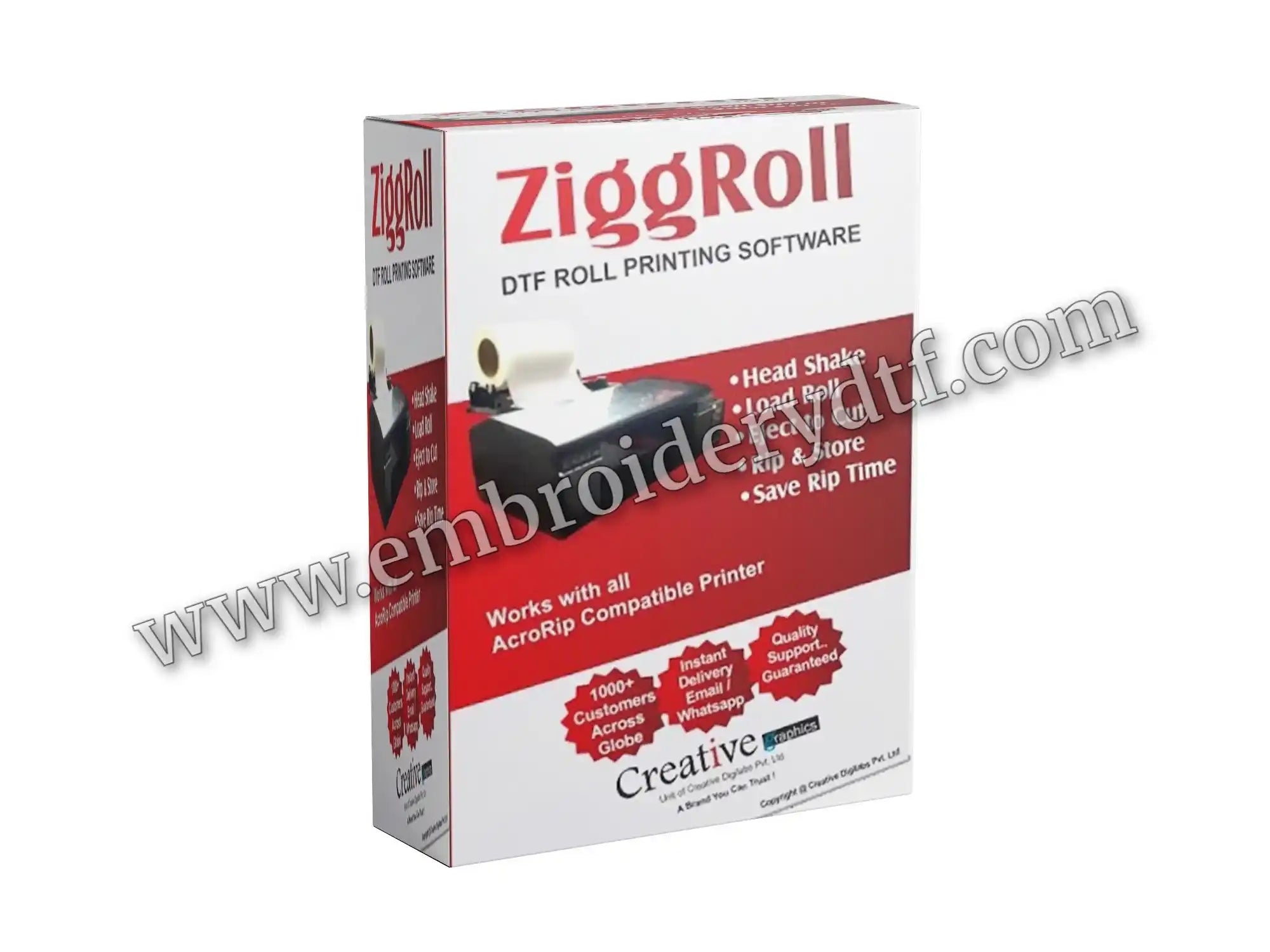 ZiggRoll V4 DTF Roll Printing Software - Epson L8050 L18050 ET8550 Virtual Printer